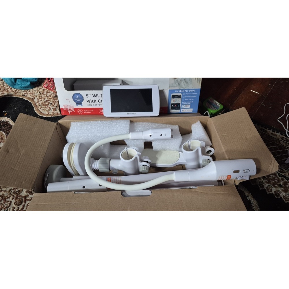 Motorola Baby Monitor 5" WiFi Screen + Crib Mount | VTech Camera |‎ READ 📺👶